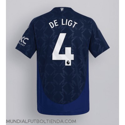 Camiseta Manchester United Matthijs de Ligt #4 Segunda Equipación Replica 2024-25 mangas cortas Camiseta Manchester United Matthijs de Ligt #4 Segunda Equipación Replica 2024-25 mangas cortas